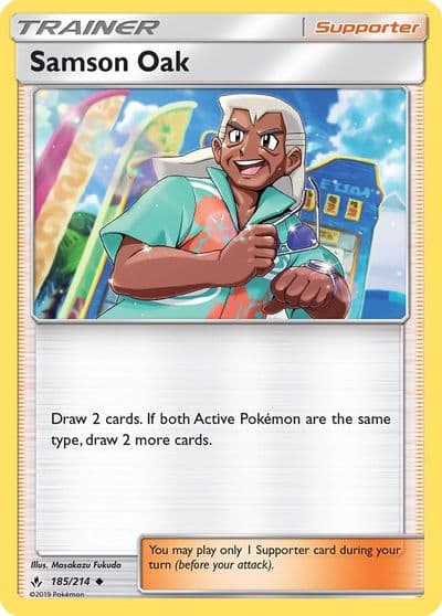 Samson Oak SM - Unbroken Bonds Pokemon card