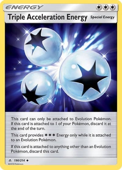 Triple Acceleration Energy SM - Unbroken Bonds Pokemon card