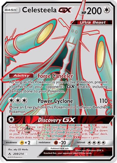 Celesteela GX (Full Art) SM - Unbroken Bonds Pokemon card