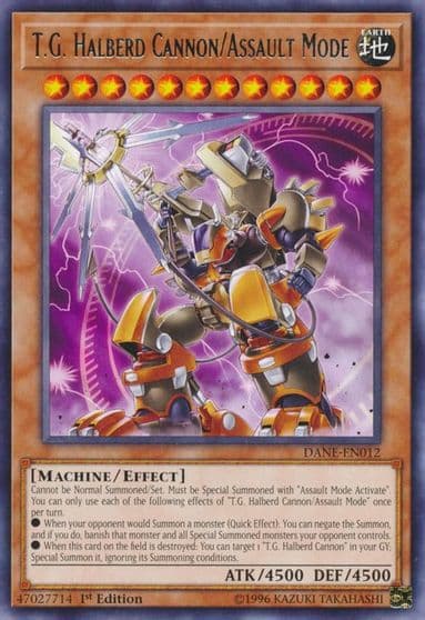 TG Halberd Cannon Assault Mode Dark Neostorm Yu-Gi-Oh! card