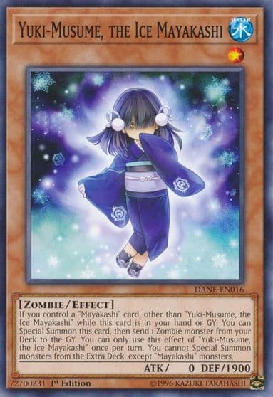 Yuki Musume the Ice Mayakashi Dark Neostorm Yu-Gi-Oh! card