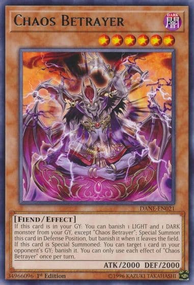 Chaos Betrayer Dark Neostorm Yu-Gi-Oh! card