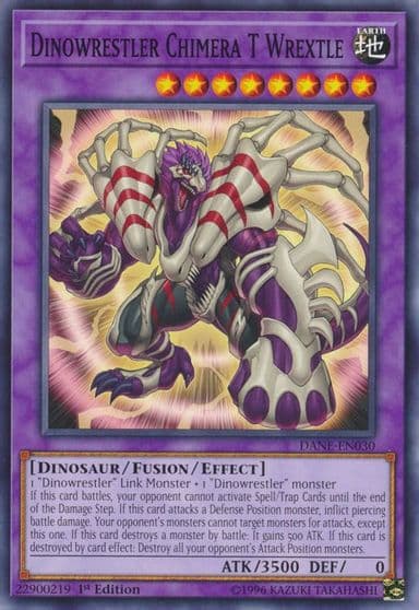 Dinowrestler Chimera T Wrextle Dark Neostorm Yu-Gi-Oh! card
