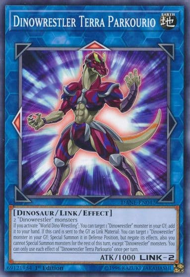 Dinowrestler Terra Parkourio Dark Neostorm Yu-Gi-Oh! card