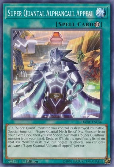 Super Quantal Alphancall Appeal Dark Neostorm Yu-Gi-Oh! card