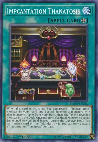Impcantation Thanatosis Dark Neostorm Yu-Gi-Oh! card