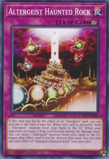 Altergeist Haunted Rock Dark Neostorm Yu-Gi-Oh! card