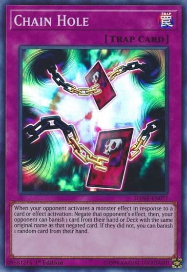 Chain Hole Dark Neostorm Yu-Gi-Oh! card