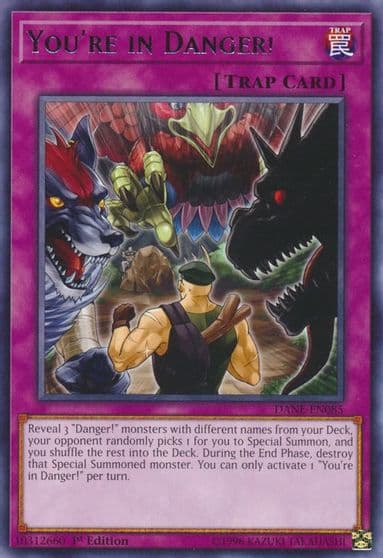 Youre in Danger Dark Neostorm Yu-Gi-Oh! card