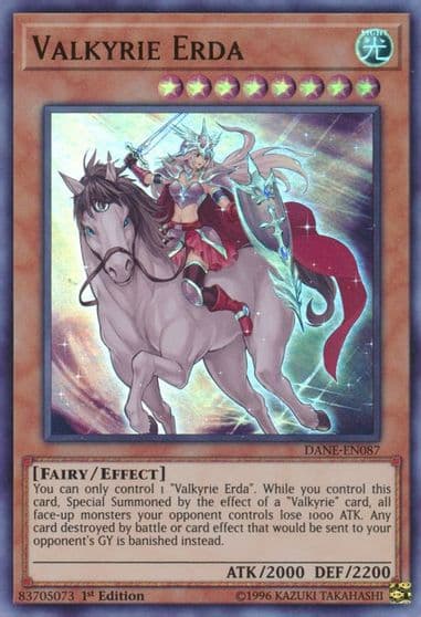 Valkyrie Erda Dark Neostorm Yu-Gi-Oh! card