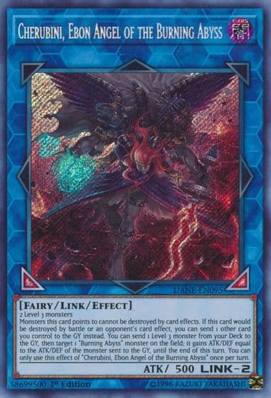 Cherubini Ebon Angel of the Burning Abyss Dark Neostorm Yu-Gi-Oh! card