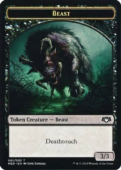 Beast Token Mythic Edition: War of the Spark Magic card