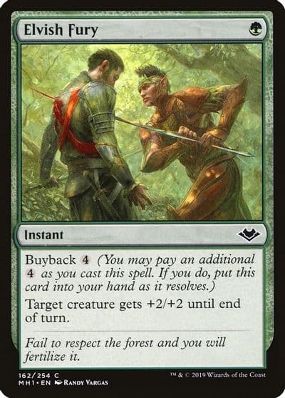 Elvish Fury Modern Horizons Magic card