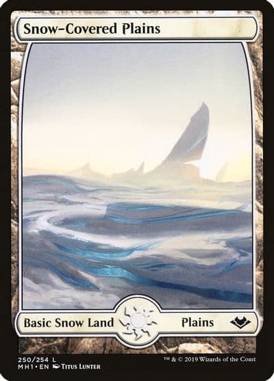 Snow Covered Plains Modern Horizons Magic card