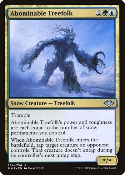 Abominable Treefolk Modern Horizons Magic card