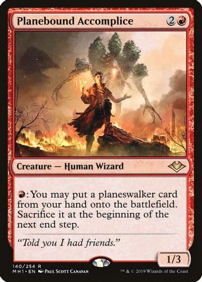 Planebound Accomplice Modern Horizons Magic card