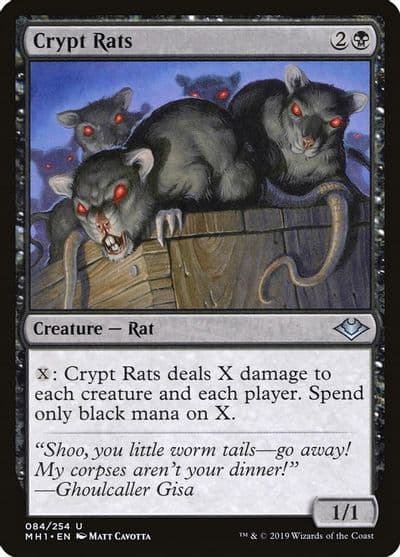 Crypt Rats Modern Horizons Magic card