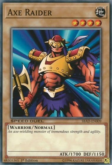 Axe Raider Speed Duel: Attack from the Deep Yu-Gi-Oh! card