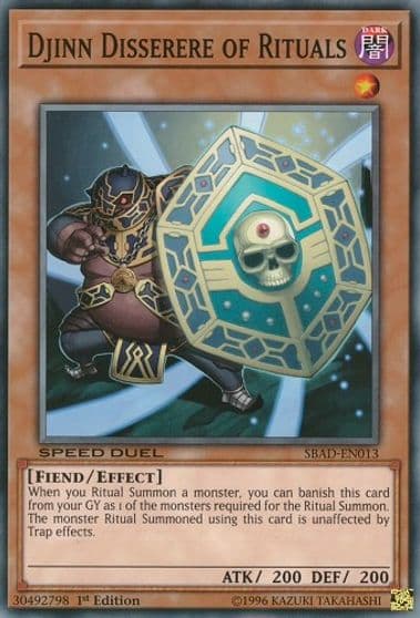 Djinn Disserere of Rituals Speed Duel: Attack from the Deep Yu-Gi-Oh! card