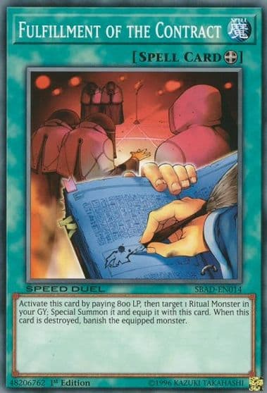 Fulfillment of the Contract Speed Duel: Attack from the Deep Yu-Gi-Oh! card