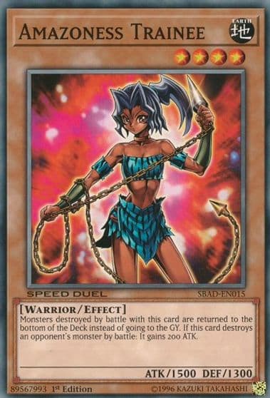 Amazoness Trainee Speed Duel: Attack from the Deep Yu-Gi-Oh! card