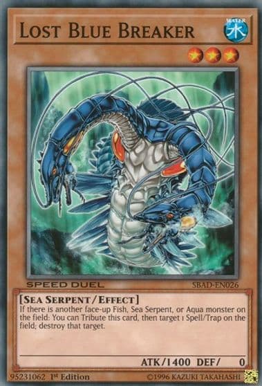 Lost Blue Breaker Speed Duel: Attack from the Deep Yu-Gi-Oh! card