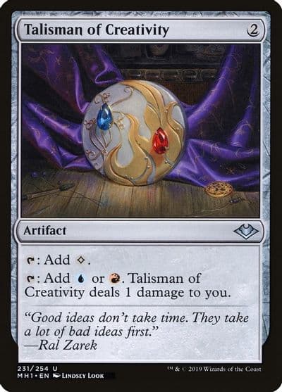 Talisman of Creativity Modern Horizons Magic card
