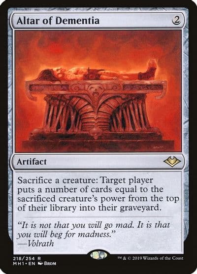 Altar of Dementia Modern Horizons Magic card