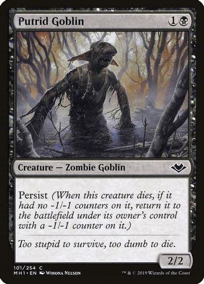 Putrid Goblin Modern Horizons Magic card