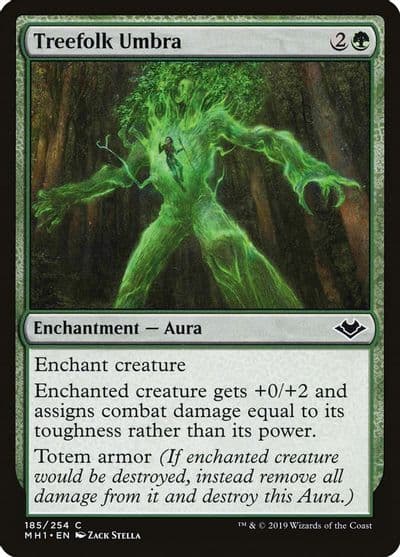 Treefolk Umbra Modern Horizons Magic card