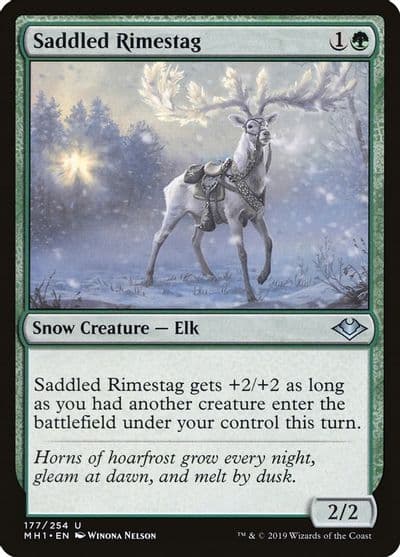 Saddled Rimestag Modern Horizons Magic card