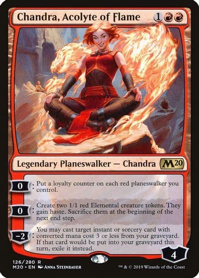 Chandra Acolyte of Flame Core Set 2020 Magic card