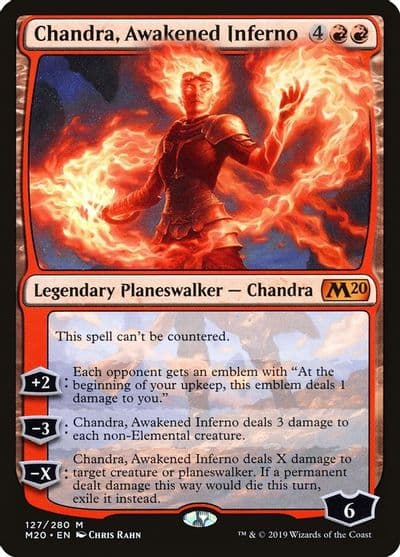 Chandra Awakened Inferno Core Set 2020 Magic card