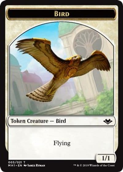 Bird Bear Double Sided Token Modern Horizons Magic card