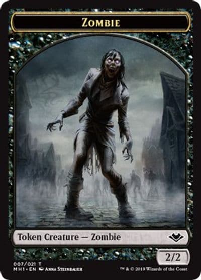 Zombie Squirrel Double Sided Token Modern Horizons Magic card
