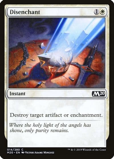 Disenchant Core Set 2020 Magic card