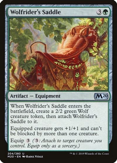 Wolfriders Saddle Core Set 2020 Magic card