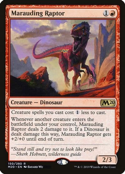 Marauding Raptor Core Set 2020 Magic card
