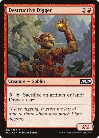 Destructive Digger Core Set 2020 Magic card