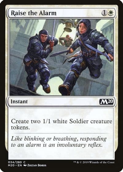 Raise the Alarm Core Set 2020 Magic card