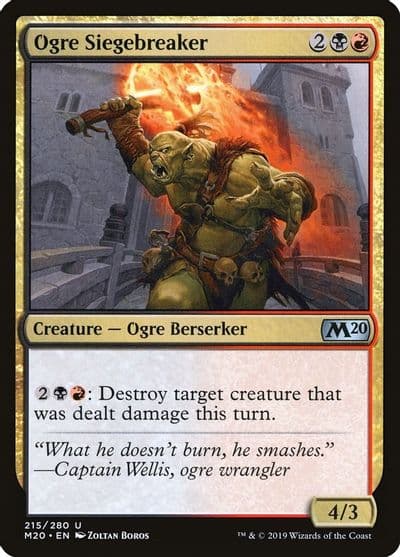 Ogre Siegebreaker Core Set 2020 Magic card