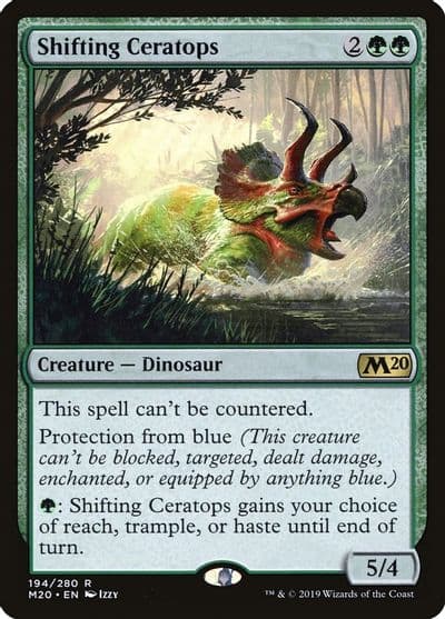 Shifting Ceratops Core Set 2020 Magic card