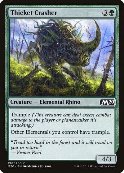 Thicket Crasher Core Set 2020 Magic card