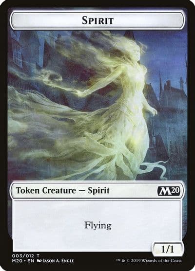 Spirit Token Core Set 2020 Magic card