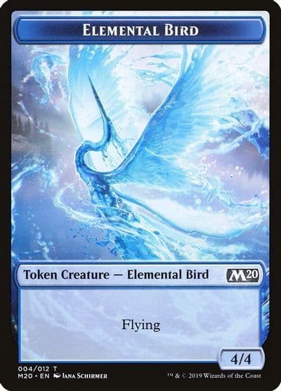 Elemental Bird Token Core Set 2020 Magic card