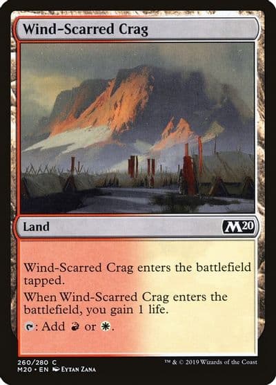 Wind Scarred Crag Core Set 2020 Magic card