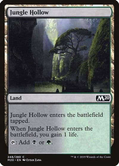 Jungle Hollow Core Set 2020 Magic card