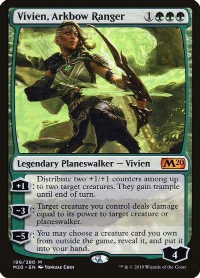 Vivien Arkbow Ranger Core Set 2020 Magic card