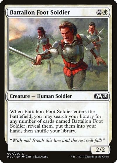 Battalion Foot Soldier Core Set 2020 Magic card