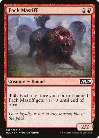 Pack Mastiff Core Set 2020 Magic card